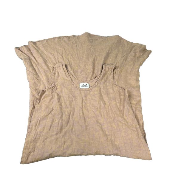 FLAX by Jeanne Engelhart Tank Maxi Dress Size S Peach - Picture 2 of 11